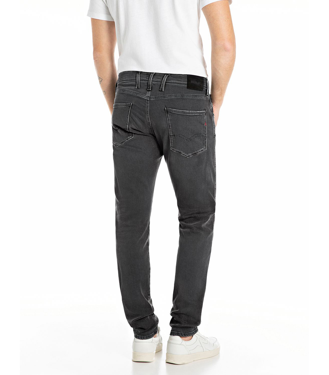 スリムフィットANBASS Touch ブラックデニム 詳細画像 ダークグレー 2